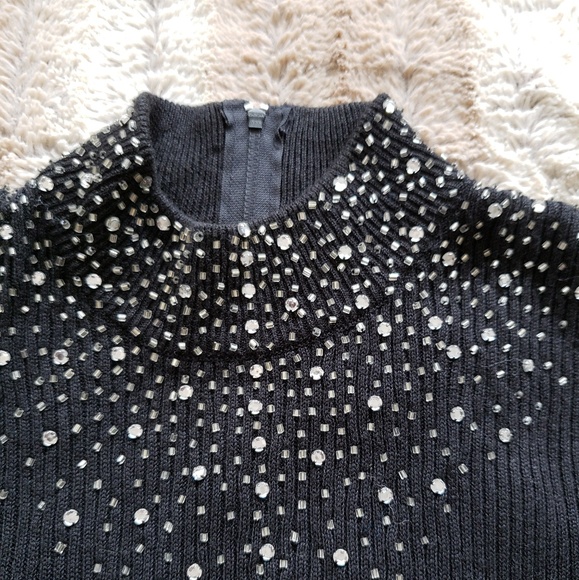 JOYCE BLACK TURTLE NECK SWEATER ...SIZE S - Picture 4 of 6